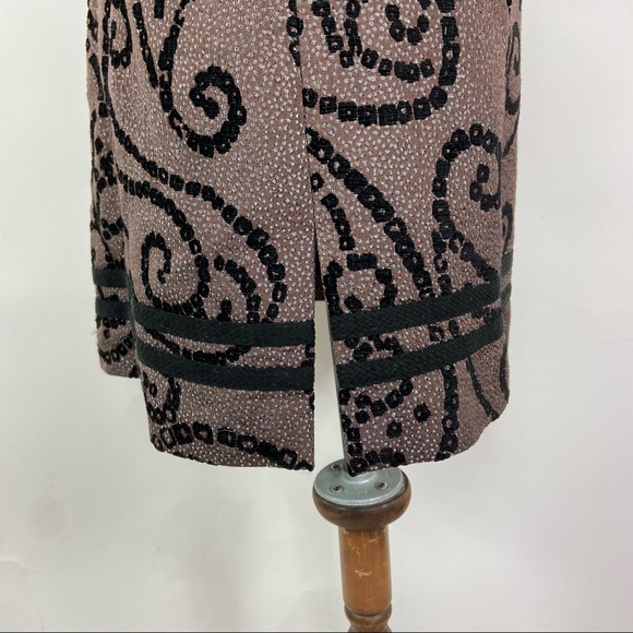 Quadrille heavy knit embroidered big button blazer - Picture 9 of 12